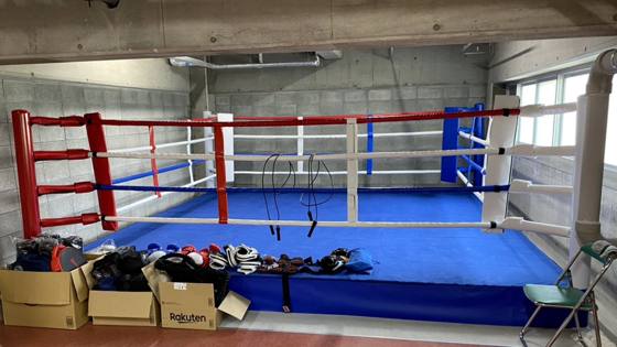 岡山理科大附属高校 ボクシング部の施工写真